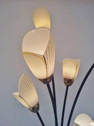 1960 S Floor Lamp By Lustrerie Massive Tulip Glass Flowers Brass Iron Belgian In Vintage Floor Lamps From Roomscape Vintage Floor Lamp Floor Lamp Lamp