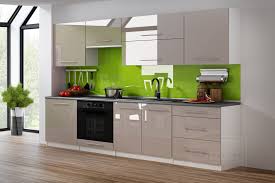 How tall is 260 cm in feet and inches? Kaufexpert Kuchenzeile Linda Cappuccino Hochglanz Weiss 260 Cm Kuche Kuchenblock Mdf Arbeitsplatte Relinggriffe Modern Einbaukuche