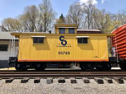 Image result for Federal Yellow 1956 Chesapeake and Ohio Railroad