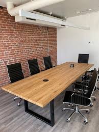 Solid Wood Conference Table Dining Table Etsy In 2020 Wood Conference Table Kitchen Table Wood Dining Table In Kitchen