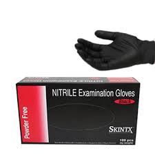 Check spelling or type a new query. Black Nitrile Exam Gloves Powder Free Skintx 4 0 Mil Sizes Sm Xl Yourglovesource Com
