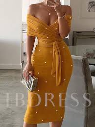 V Neck Short Sleeve Bead Mid Calf Summer Women S Dress Ladies Day Dresses Womens Dresses Classy Dress Outfits