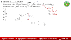 Rangkuman contoh soal pembahasan vektor. M4th Lab Pembahasan Simak Ui 2019 Matematika Dasar Nomor 1