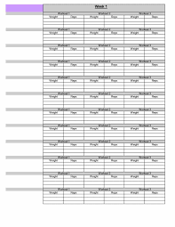 40 Effective Workout Log Calendar Templates Template Lab