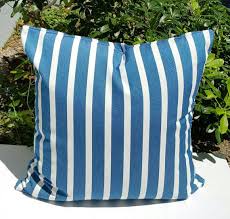 Enjoy free shipping with your order! Fast Shipping Sunbrella Shore Regatta Stripes Outdoor Pillow Cover Wit Neo Designer
