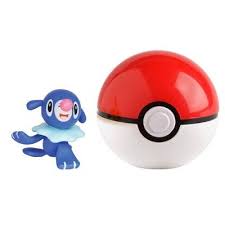 Pokemon Clip N Go Poke Ball Popplio And Regular Ball Pokemon Go Pokes Action Figures