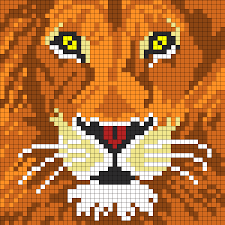 Lion For Perler Perler Bead Pattern Bead Sprites Animals Fuse Bead Patterns Pixel Crochet Pony Bead Patterns Cross Stitch Animals