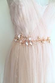 Rose Gold Leaf Vine Bridal Sash Blush Boho Delicate Crystal Etsy In 2021 Wedding Dress Belt Jeweled Wedding Dress Gold Bridal Earrings