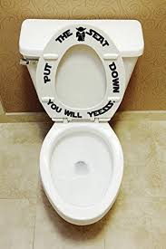 Funny toilet sign, best seat available, bathroom print, printable bathroom. Amazon Com Put The Seat Down You Will Yessss Bathroom Kids Decor Toilet Training Decal Toilet Seat Decals Stickers Funny Art Tub Decorations Boys Men Man Toilet Training Man Cave Handmade