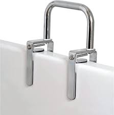 Grab bars for a handicapped bathroom most falls occur in the bathroom. Amazon Com Carex Health Brands Bathtub Rail With Finish Bathtub Grab Bar Safety Bar For Seniors And Handicap For Assistance Getting In And Out Of Tub Easy To Install On Most Tubs Chrome