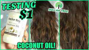 However, hair grows about half an inch a month on average as long as it's healthy. Testing 1 Dollar Store Coconut Oil On My Hair Testing Dollar Tree Hair Oil Worth It Or Toss It Youtube