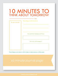 Think About Tomorrow Printable Journal Page Journal Pages Therapy Worksheets Guided Journal
