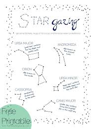 Free Star Gazing Printable Orions First Bithday