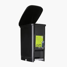 The kick mechanism is used with a spring, which when used will return to its original position. Sm Home Slim 22l Pedal Bin Black Shopee Philippines