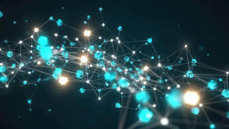Interconnected digital infrastructure, AI generated