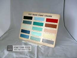 1957 Buick Color Chart Hometown Buick