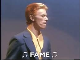 After summing up his maverick tendencies on scary monsters , david bowie aimed for the mainstream with let's dance. David Bowie Fame Gif By Soul Train Find Share On Giphy