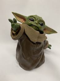 Hand Painted Baby Yoda Star Wars Figurines Baby Prints Sculptor
