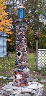 Mosaik Leuchtturm Gartenskulptur Gartenskulptur Leuchtturm Mosaik Garden Sculpture Lighthouse Crafts Garden Art