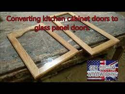 I love the look of glass cabinets in a kitchen, but to be honest i found them a bit intimidating to style in the beginning. Giving Kitchen Cabinet Doors A New Look By Changing Them To Glass Doors Youtube
