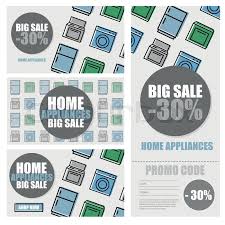 Get discounts on kitchen appliances with latest coupons that 100% works. Household Appliances Discount Season Stock Vector Colourbox