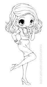 linearts for coloring by yampuff on deviantart chibi pages cute coloriage de chien