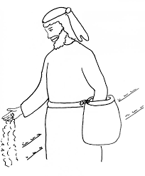 Bible text of the parable of the sower. Bible Coloring Page The Sower And The Seed Free Bible Stories For Children