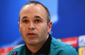 Image result for INiesta bids farewell to barca