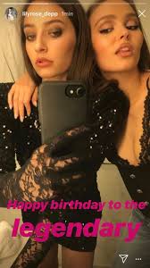 LILY-ROSE DEPP Lily's dedicated post post her best friend Grace Mathers ( I  Stan a long lasting beautiful friendship) 💕