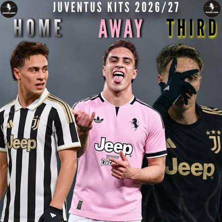 The Juventus kits for 2026/27
