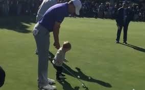 Our spieth & friends auction is officially closed, and we are so grateful for #jsff friends old and new joining us this year. Watch Dustin Johnson S Son Tries To Steal Jordan Spieth S Putter Cbssports Com