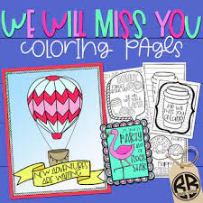 I miss ewe coloring page. Teacher Retirement Student Moving Coloring Pages By Bricks And Border