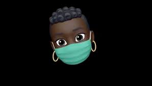 Anak lelaki memakai topeng memakai topi kartun yang dicat. Apple Akan Tambahkan Memoji Menggunakan Masker Di Ios 14