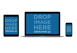 Placeit Ipad Macbook And Iphone Mockup With A Transparent Background Iphone Mockup Macbook Iphone