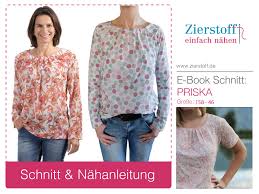 Vom kostenlosen schnittmuster zum fertigen projekt. Bluse Tunika Priska Gr 158 D Zierstoff Einfach Nahen