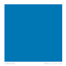 Linkedin Blue Brand Colour Hex 0077b5 And Cmyk 100 23 0 19 Linkedin Brand Colour Illustration By Zena O Connor Brand Colors Branding Logo Design