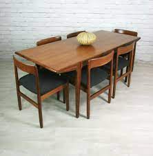 Younger Fonseca Retro Vintage Teak Mid Century Dining Table 6 Ch Mid Century Dining Table Mid Century Dining Room Tables Mid Century Modern Dining Room Table