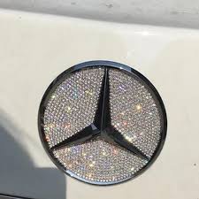 Bling Mercedes Benz Logo Front Grille Rear Trunk Emblem Decals Made W Rhinestone Crystals Mercedes Benz Logo Mercedes Benz Wallpaper Mercedes Benz Accessories