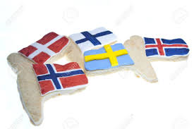 The flag of denmark (danish: Cookies Depicting The Flags Of The Nordic Countries Denmark Stock Photo Picture And Royalty Free Image Image 12430048