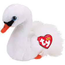 Ty Beanie Babies Gracie White Swan Stuffed Animal 6 Original Beanie Babies Baby Beanie Baby Swan
