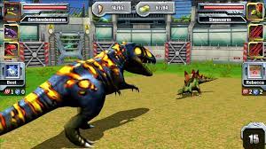It is a is a construction and management simulation game in which the player builds a jurassic park featuring extinct animals. Jurassic Park Builder Jurassic Tournament Android Gameplay Max Level Carcharodontosaurus Youtube