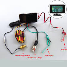 Olds 98 with oil gauge oil pressure switch: 4in1 Digital Truck Oil Pressure Meter Voltmeter Water Temp Gauge Fuel Level Ebay