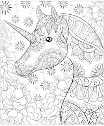 A long time ago, people believed in creatures that looked like white horses or goats, with one horn in the middle of their forehead. Unicorns Coloring Pages For Adults