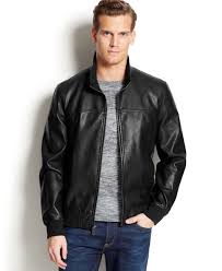 Tommy Hilfiger Faux Leather Bomber Jacket Faux Leather Bomber Jacket Leather Bomber Jacket Black Leather Bomber Jacket