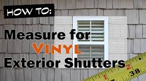Share all sharing options for: How To Measure For Exterior Vinyl Shutters Youtube