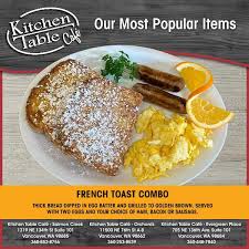 The cafe itself is large with some socially distanced seating. Kitchen Table Cafe Evergreen Posts Vancouver Washington Menu Prices Restaurant Reviews Facebook