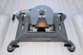 It is a large, flat plate that is shaped like a horseshoe. B W Companion Oem Fifth Wheel Hitch Installation Easy Roads Less Traveled