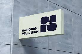 Download Hanging Psd Wall Sign Mockup Psd Mock Up Templates Pixeden