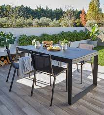 table de jardin aluminium avec rallonge en solde table de jardin chaise de jardin table exterieur