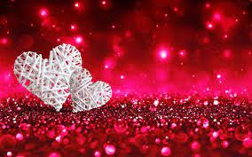 Download Wallpapers Valentines Day 14 February Hearts From Thread White Heart Besthqwallpapers Com Background For Photography Heart Wallpaper Digital Backdrops